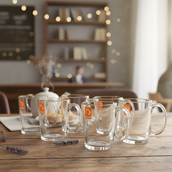 Glass Cups Set 6 Pcs